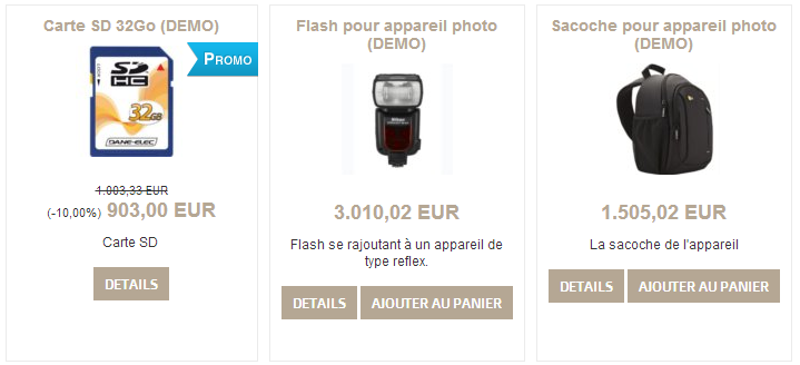 Promox sur le catalogue